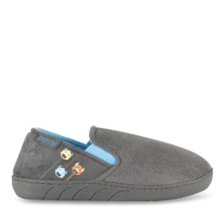 Chaussons GRIS Garçon Motif Uni A Enfiler