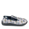 Chaussons GRIS Garçon Motif Uni A Enfiler