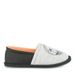 Chaussons GRIS Garçon Motif Uni A Enfiler