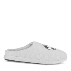 Chaussons GRIS Garçon Motif Uni A Enfiler