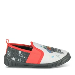 Chaussons GRIS Garçon Motif Uni A Enfiler
