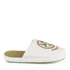 Chaussons GRIS Garçon Motif Dinosaure A Enfiler