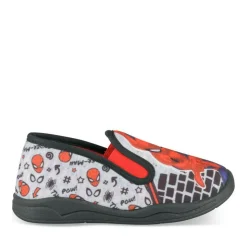 Chaussons GRIS Garçon Motif Uni A Enfiler