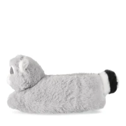 Chaussons GRIS Garçon Motif Animal A Enfiler