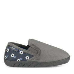 Chaussons GRIS Garçon Motif Uni A Enfiler