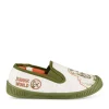 Chaussons GRIS Garçon Motif Dinosaure A Enfiler