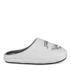 Chaussons GRIS Garçon Motif Uni A Enfiler