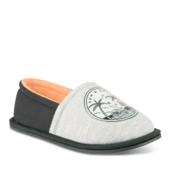 Chaussons GRIS Garçon Motif Uni A Enfiler
