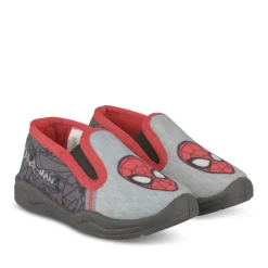 Chaussons GRIS Garçon Motif Uni A Enfiler