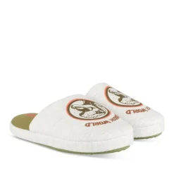 Chaussons GRIS Garçon Motif Dinosaure A Enfiler