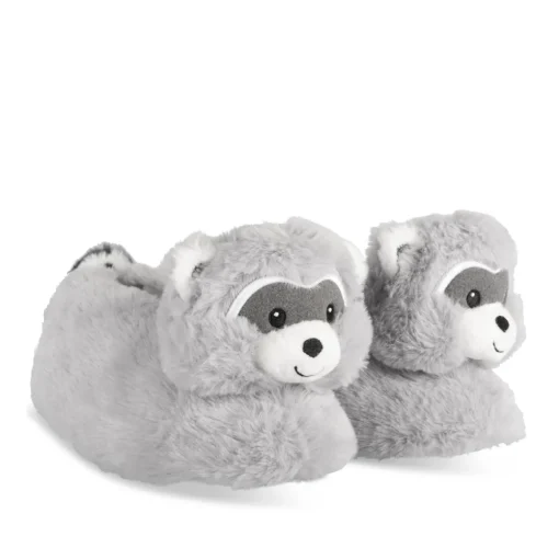 Chaussons GRIS Garçon Motif Animal A Enfiler