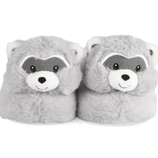 Chaussons GRIS Garçon Motif Animal A Enfiler