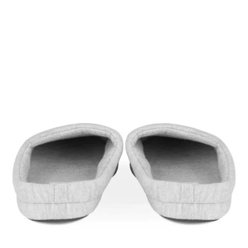 Chaussons GRIS Garçon Motif Uni A Enfiler