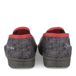 Chaussons GRIS Garçon Motif Uni A Enfiler