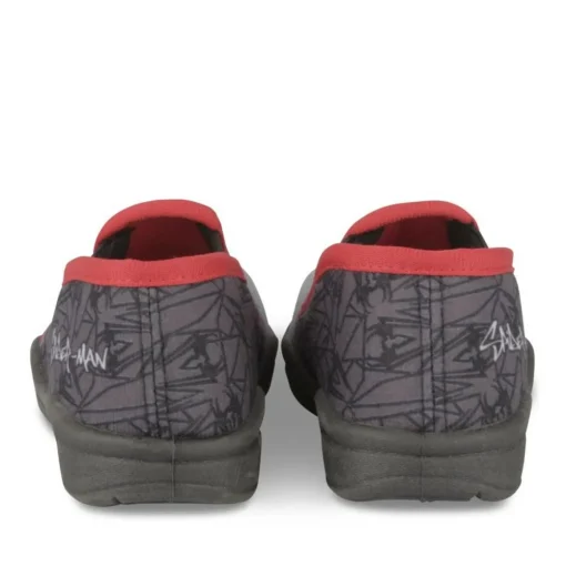 Chaussons GRIS Garçon Motif Uni A Enfiler