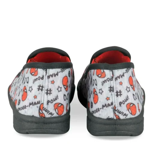 Chaussons GRIS Garçon Motif Uni A Enfiler