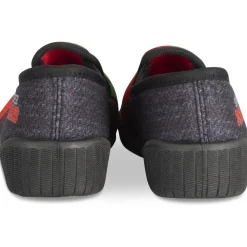 Chaussons GRIS Garçon Motif Multicolore A Enfiler