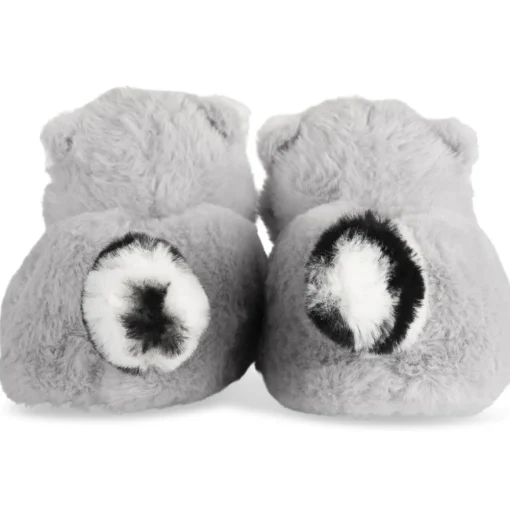 Chaussons GRIS Garçon Motif Animal A Enfiler