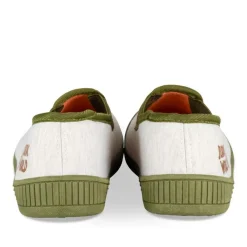 Chaussons GRIS Garçon Motif Dinosaure A Enfiler