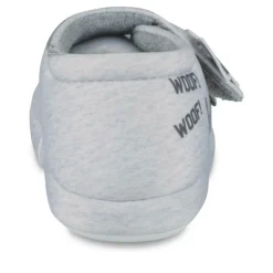 Chaussons GRIS Garçon Motif Animal Scratch