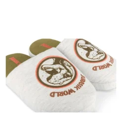 Chaussons GRIS Garçon Motif Dinosaure A Enfiler