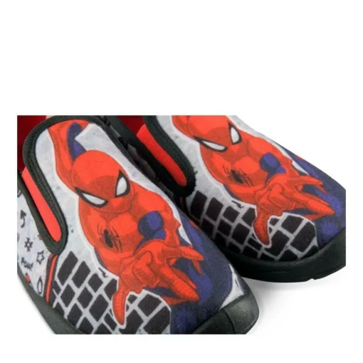 Chaussons GRIS Garçon Motif Uni A Enfiler