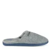 Chaussons GRIS Homme Motif Uni A Enfiler