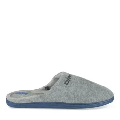 Chaussons GRIS Homme Motif Uni A Enfiler
