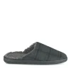 Chaussons GRIS Homme Motif Uni A Enfiler