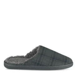 Chaussons GRIS Homme Motif Uni A Enfiler