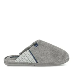Chaussons GRIS Homme Motif Uni A Enfiler