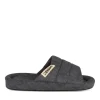 Chaussons GRIS Homme Motif Uni A Enfiler