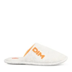 Chaussons GRIS Homme Motif Uni A Enfiler