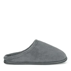 Chaussons GRIS Homme Motif Uni A Enfiler