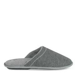 Chaussons GRIS Homme Motif Uni A Enfiler