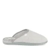 Chaussons GRIS Homme Motif Uni A Enfiler