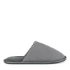 Chaussons GRIS Homme Motif Uni A Enfiler