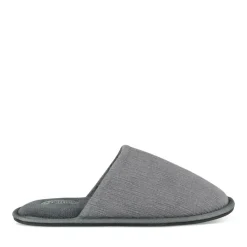 Chaussons GRIS Homme Motif Uni A Enfiler