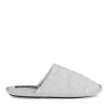 Chaussons GRIS Homme Motif Uni A Enfiler