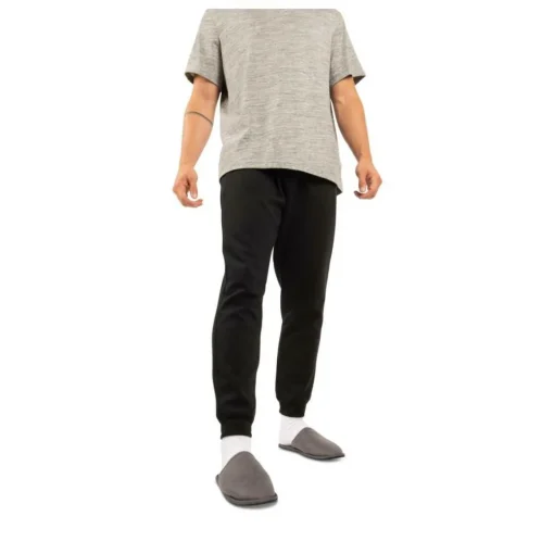 Chaussons GRIS Homme Motif Uni A Enfiler