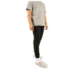 Chaussons GRIS Homme Motif Uni A Enfiler