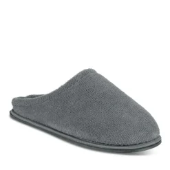 Chaussons GRIS Homme Motif Uni A Enfiler