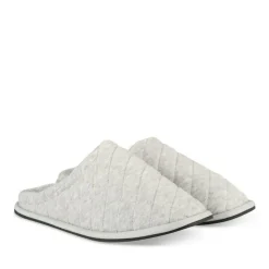 Chaussons GRIS Homme Motif Uni A Enfiler