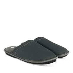 Chaussons GRIS Homme Motif Uni A Enfiler