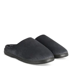Chaussons GRIS Homme Motif Uni A Enfiler