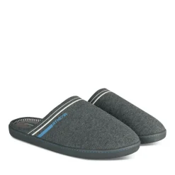 Chaussons GRIS Homme Motif Uni A Enfiler