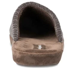 Chaussons GRIS Homme Motif Uni A Enfiler