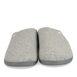 Chaussons GRIS Homme Motif Uni A Enfiler