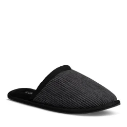 Chaussons GRIS Homme Motif Uni A Enfiler