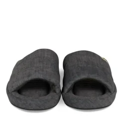 Chaussons GRIS Homme Motif Uni A Enfiler